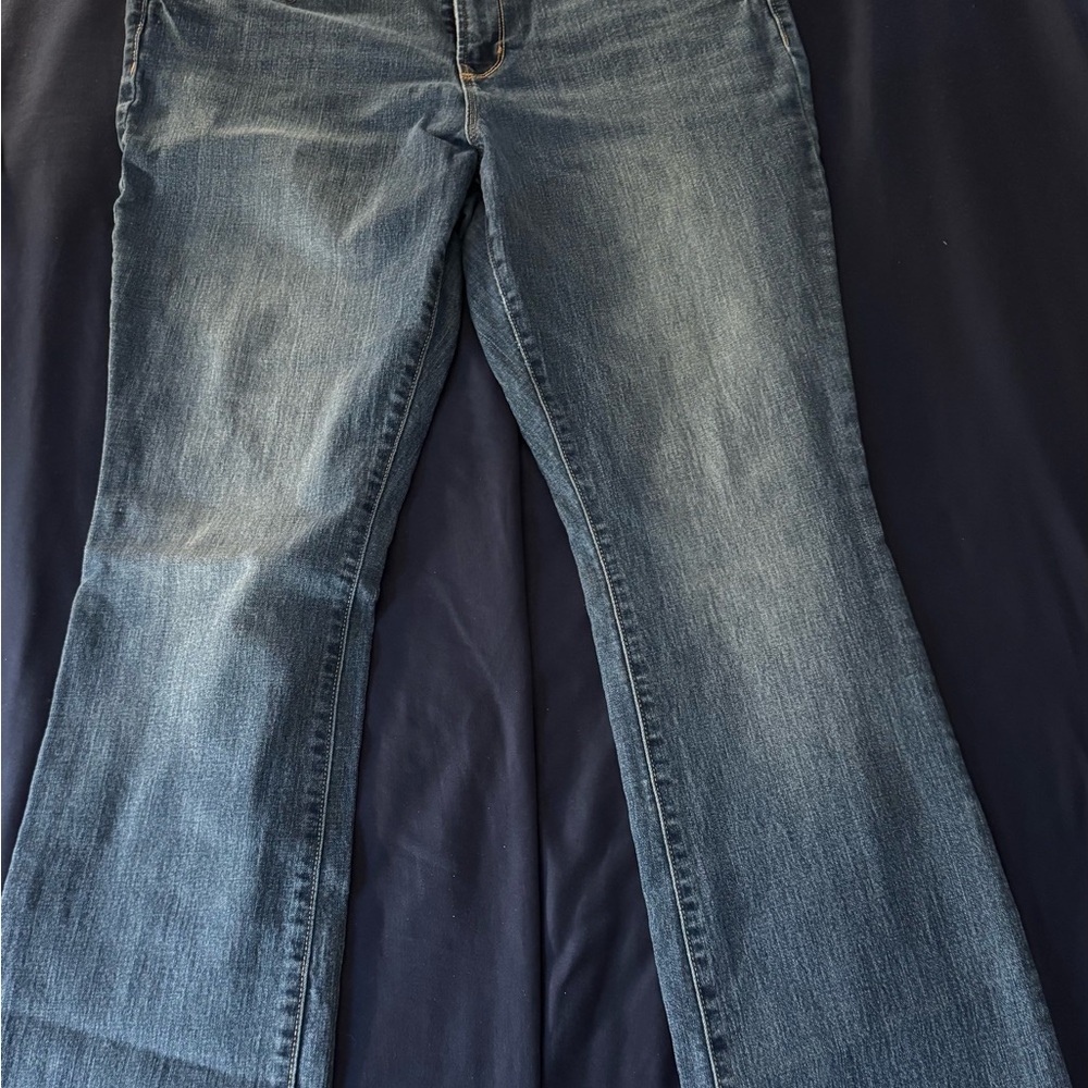 Old Navy Blue Flare Wide Leg Jeans